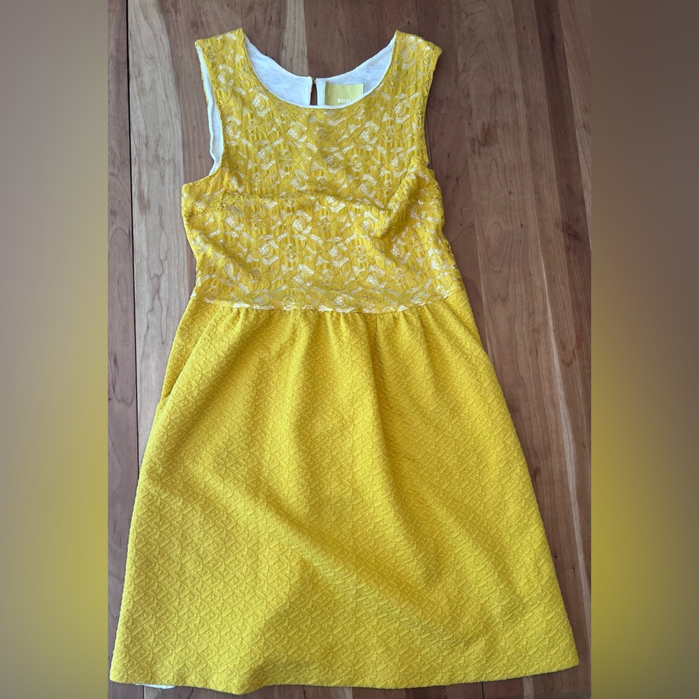 Maeve Yellow Gold Sleeveless Dress